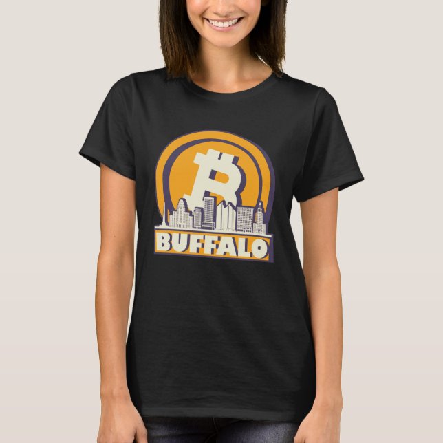 Camiseta Buffalo Bitcoin Maximalist  Bitcoin Buffalo Skylin (Frente)
