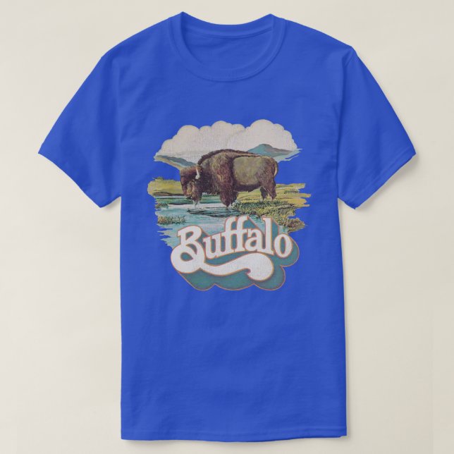 Camiseta Buffalo Brewing Co Beer Retro Defunct Breweriana (Frente do Design)