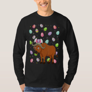 Camiseta Buffalo Bunny Easter Ovo Funny Buffalo Páscoa Su