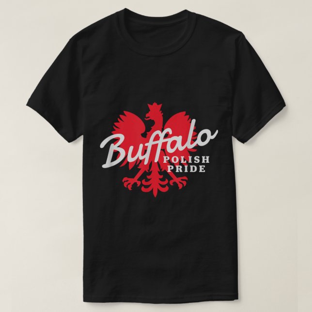 Camiseta Buffalo Dyngus Dia Orgulho Polonês Águia Polonesa (Frente do Design)