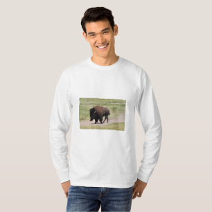 Camiseta Buffalo em movimento, fotografia