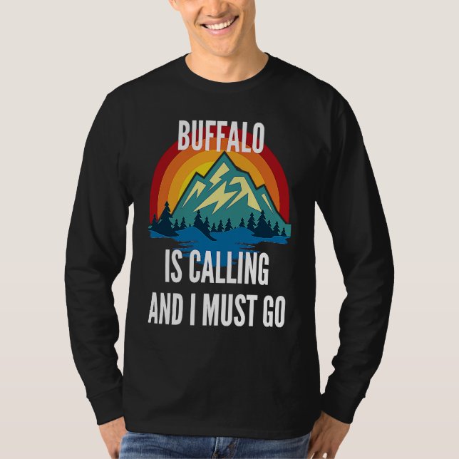 Camiseta Buffalo Is Calling And I Must Go, Rainbow Moutain (Frente)