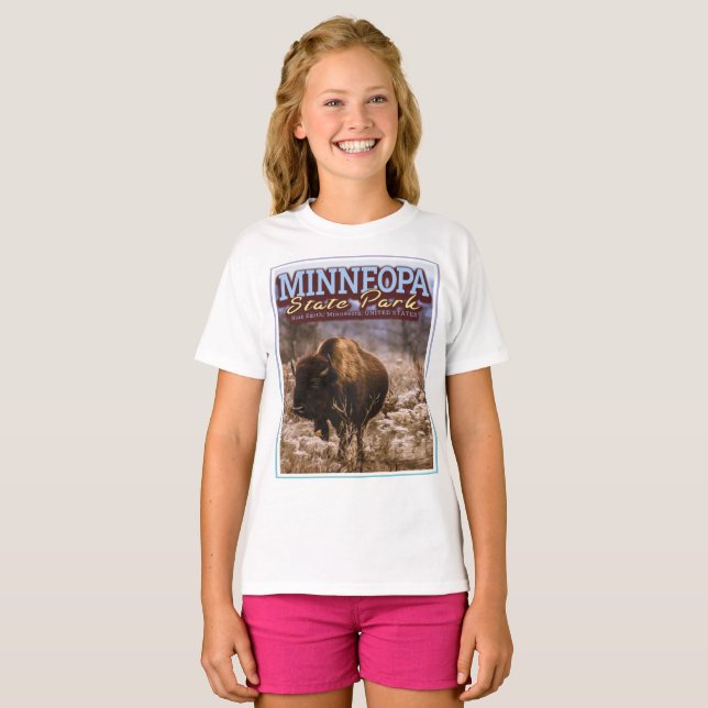 CAMISETA BUFFALO - MINNEOPA STATE PARK - MINNESOTA EUA (Frente Completa)