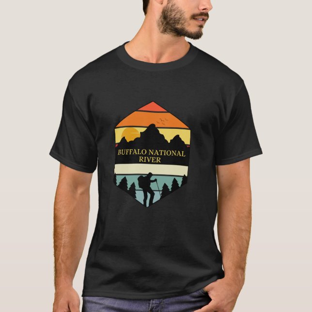 Camiseta Buffalo National River Arkansas Nature Hiking Outd (Frente)