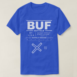 Camiseta Buffalo Niagara Aeroporto Internacional BUF T-Shir