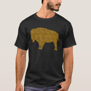 Camiseta Buffalo Para Mulheres Meninas Tamaraw Bison Animal