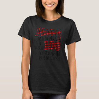 Camiseta Buffalo Plaid Happy 100th Day Of School Hooray For