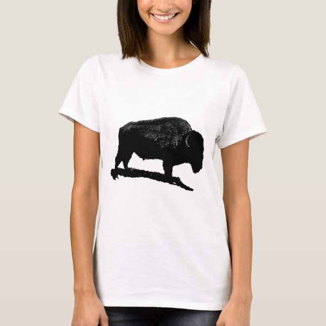Camiseta Buffalo Preto e Branco (Frente)