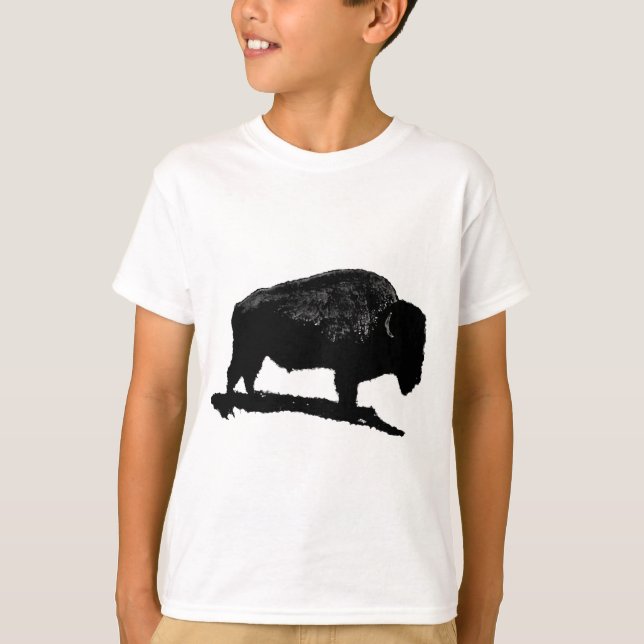 Camiseta Buffalo Preto e Branco (Frente)