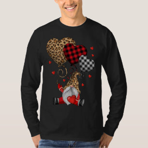 Camiseta Buffalo Red Black Xadrez E Leopard Hearts Valenti