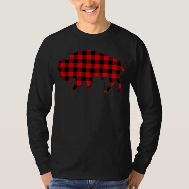 Camiseta Buffalo Red Buffalo Plaid Tamaraw Matching Family  (Frente)
