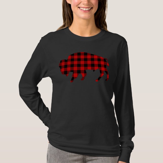 Camiseta Buffalo Red Buffalo Plaid Tamaraw Matching Family  (Frente)