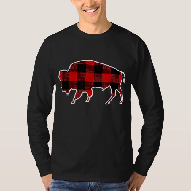 Camiseta Buffalo Red Buffalo Xadrez Tamaraw Matando PJ Fami (Frente)