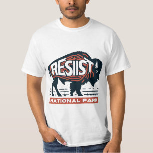 Camiseta Buffalo Resiste A Salvar O Nosso Parque Nacional