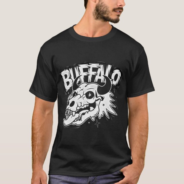 Camiseta Buffalo Skull Art (Frente)
