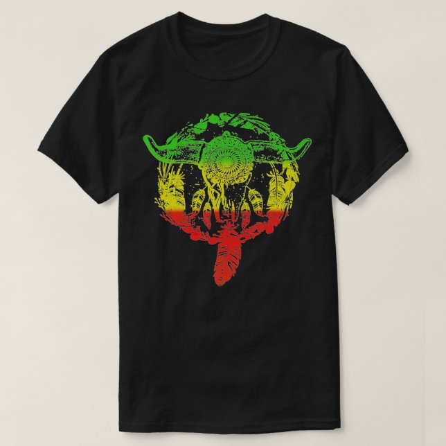 Camiseta Buffalo Soldier Rastafari (Frente do Design)