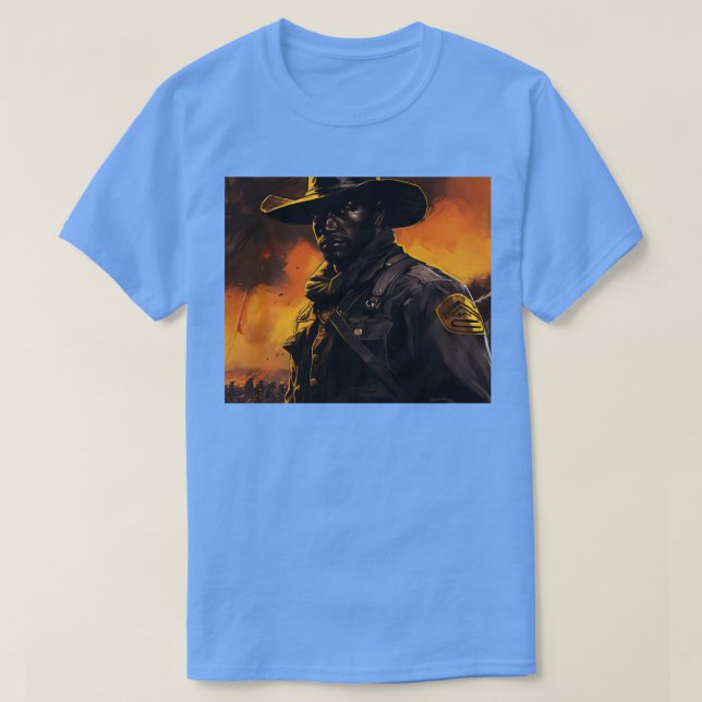 Camiseta BUFFALO SOLDIERS Solider Closeup (Frente do Design)