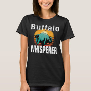 Camiseta Buffalo Whisperer Americano Bison Buffalo Sábio