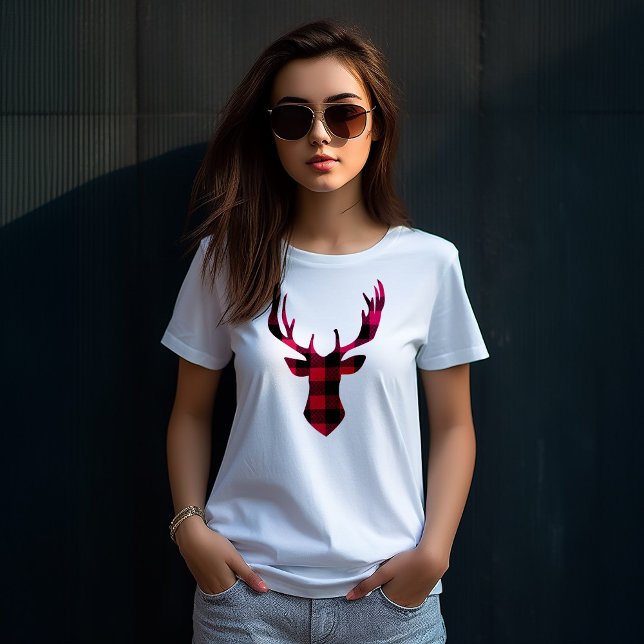 Camiseta Buffalo Xadrez Deer (Criador carregado)