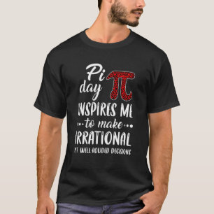 Camiseta Buffalo Xadrez Pi Símbolo Pi Dia Me Inspira Math