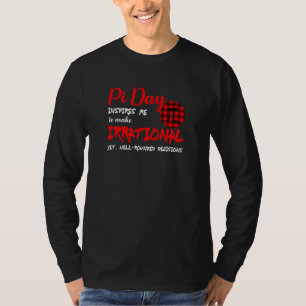 Camiseta Buffalo Xadrez Pi Símbolo Pi Dia Me Inspira Math L