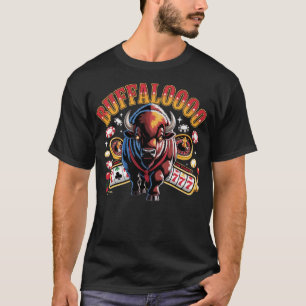 Camiseta Buffaloooo Slots de Cassino Gráfico – Design de Bi
