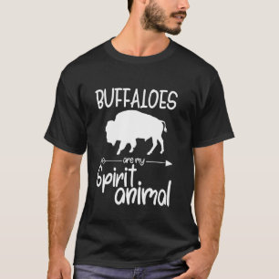 Camiseta Buffalos São O Meu Espírito Animal Para Homens Mul