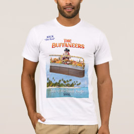 Camiseta "Buffaneers" para o Rick Ewell do Pacífico Sul