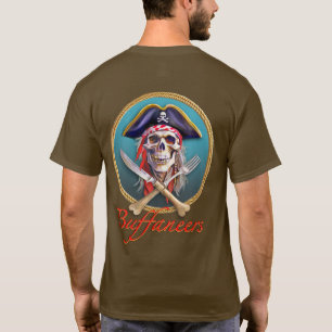Camiseta Buffaneers Pirata no Círculo Teal para Cruzadores