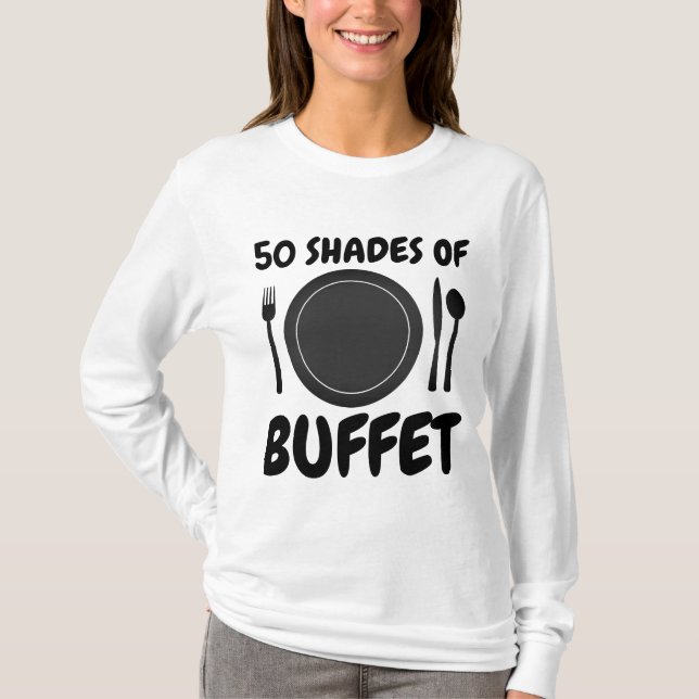 Camiseta BUFFET Lover, Foodie T-shirts (Frente)