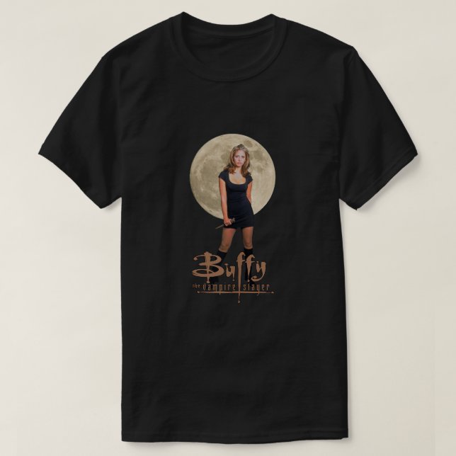 Camiseta Buffy, a Buffy da Camada de Vampiro, com o Tan da  (Frente do Design)
