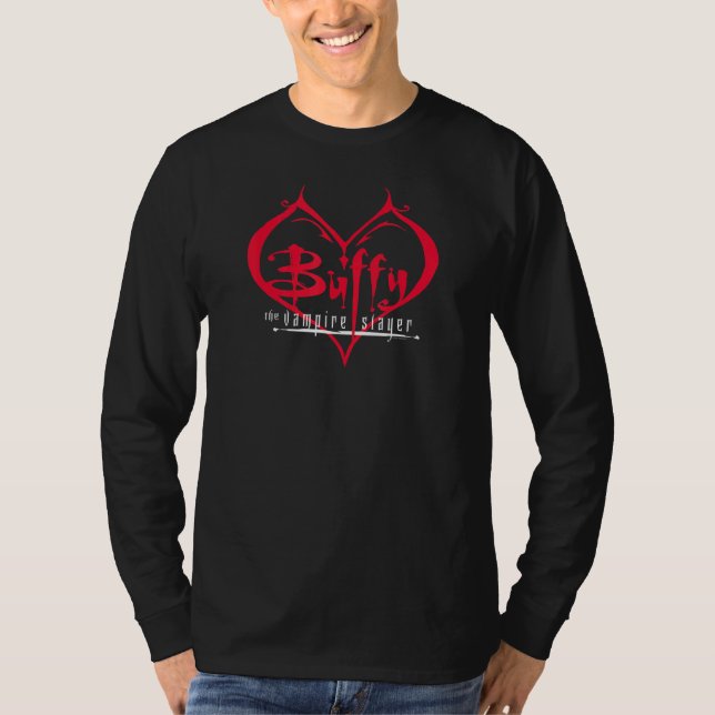 Camiseta Buffy A Caçadora de Vampiros Coração Gótico (Frente)