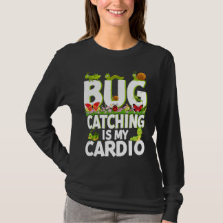 Camiseta Bug  Insect Science  Bug Catching is my Cardio  2