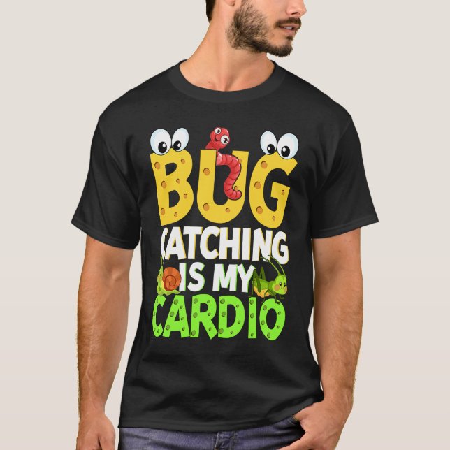 Camiseta Bug  Insect Science  Bug Catching is my Cardio  21 (Frente)