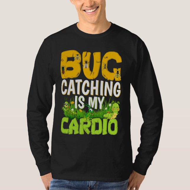 Camiseta Bug  Insect Science  Bug Catching is my Cardio  3 (Frente)