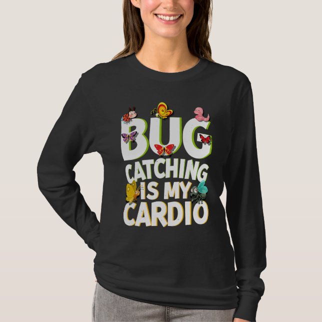 Camiseta Bug  Insect Science  Bug Catching is my Cardio  5 (Frente)