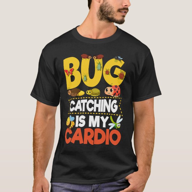 Camiseta Bug  Insect Science  Bug Catching is my Cardio  9 (Frente)