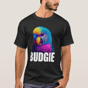 Camiseta Bugerigar Colorido do Orçamento Rainbow Bird Lover