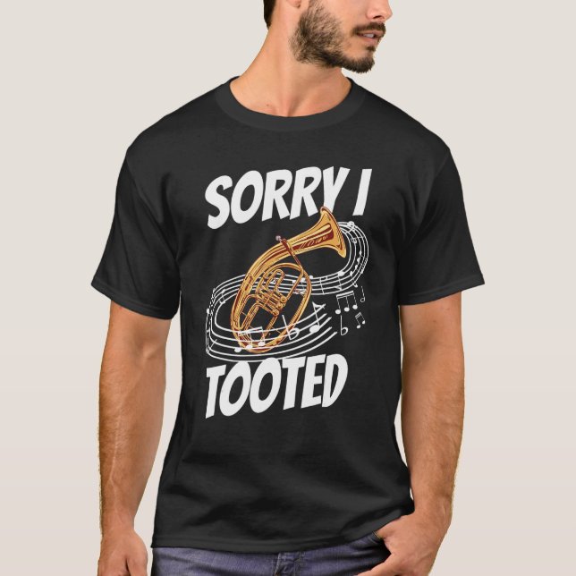Camiseta Bugler, desculpe, eu toquei com Horn (Frente)