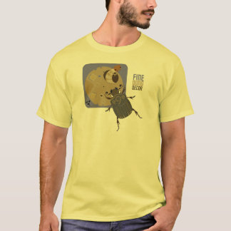 Camiseta Bugzter - besouro de estrume que pendura acima da