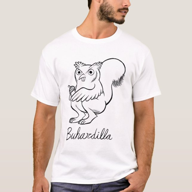 Camiseta Buhardilla (claro do sobre) (Frente)