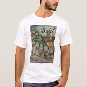 Camiseta Buhl, letra ScenesBuhl de IdahoLarge,