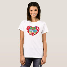 Camiseta Búho colorido, amor