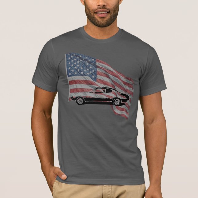 Camiseta Buick Skylark with American Flag T-Shirt (Frente)