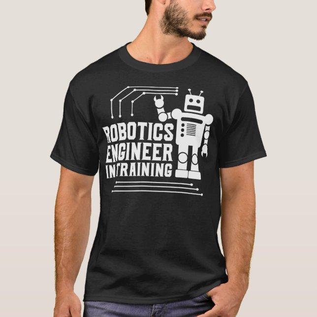Camiseta Builder Robot Lover Tee Robotics Engineer In Train (Frente)