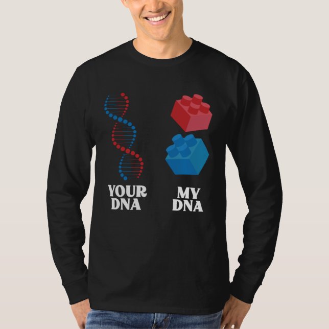 Camiseta Building Bock My DNA Master Builder Toy Bricks (Frente)