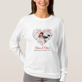 Camiseta Building Our Future Profession Heart Valentine