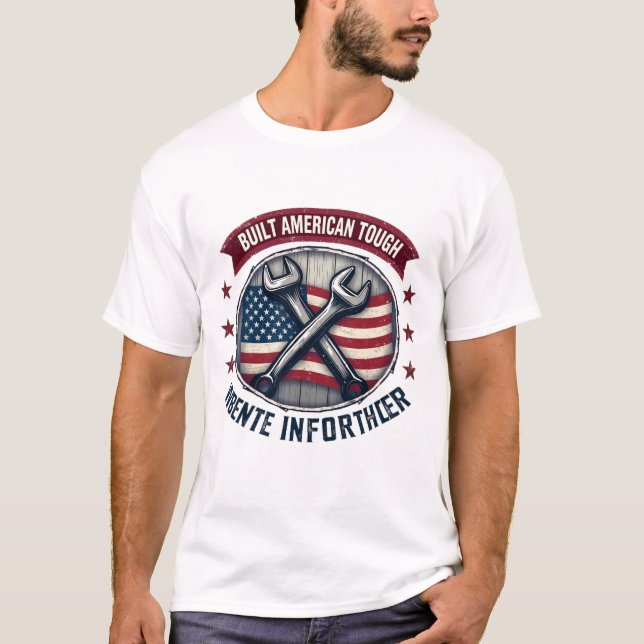 Camiseta Built American Tough (Frente)