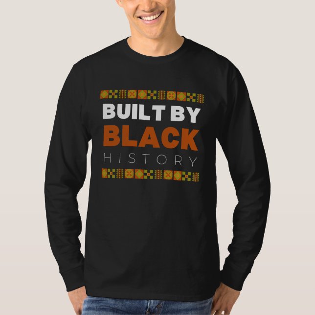 Camiseta Built By Black History BHM African Pride Month Men (Frente)