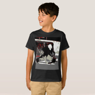 Camiseta Bujão do objetivo - Goalie do hóquei em gelo